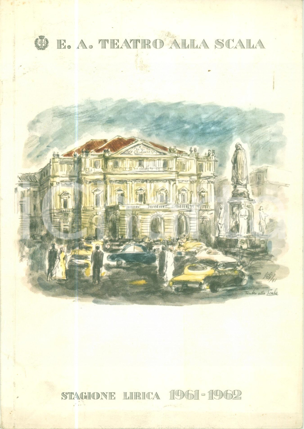 1961 MILANO TEATRO ALLA SCALA Giuseppe ADAMI Turandot Giacomo PUCCINI *Programma DIMENSIONI: cm 17 x 24 CONDIZIONI: GOOD    originale e autentica 1