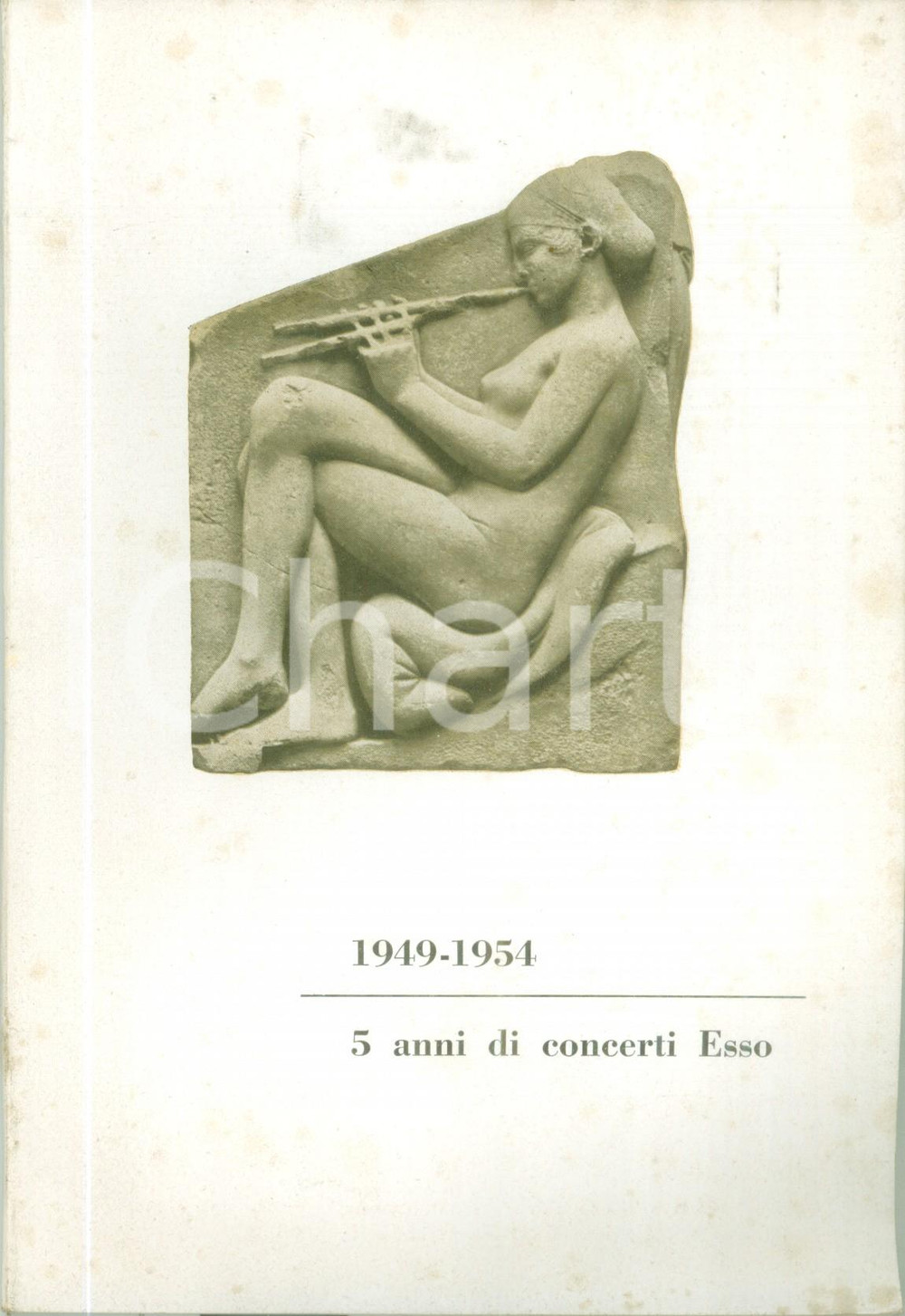 Materiale pubblicitario d’epoca 1953 TORINO Cinque anni di concerti ESSO  RAI Libretto ILLUSTRATO 1