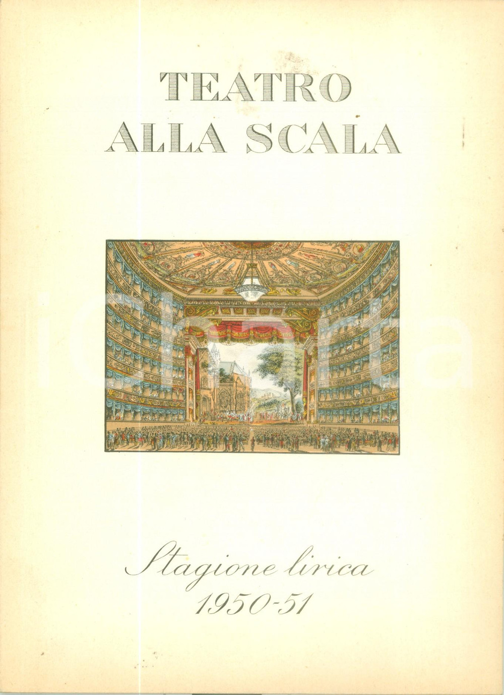 Materiale pubblicitario d’epoca 1951 MILANO TEATRO ALLA SCALA Balletti dell Opera di PARIGI Libretto ILLUSTRATO 1