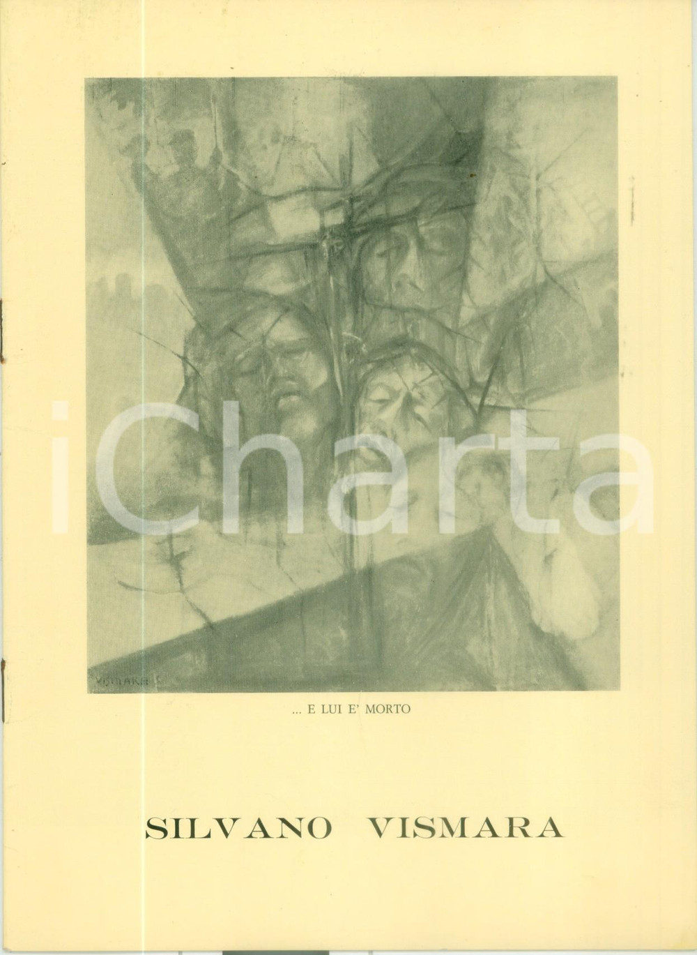 Materiale pubblicitario d’epoca 1970 MILANO Pittura Silvano VISMARA Ctalogo mostra attività artistica ILLUSTRATO 1
