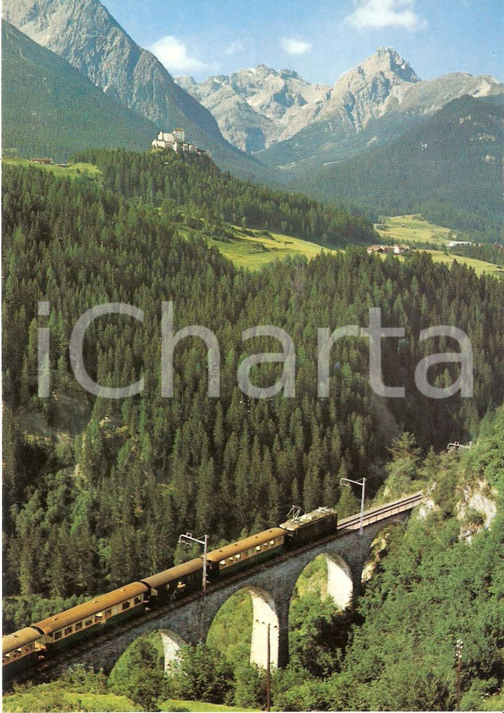 1975 ca SCUOL - TARASP - VULPERA (SVIZZERA) Rhatische Bahn *Cartolina FG