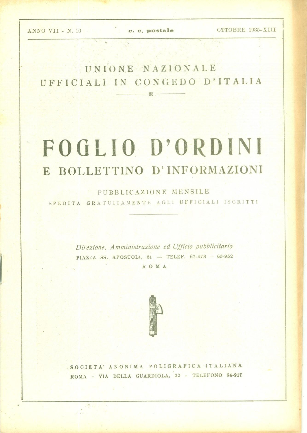 Documento originale, autentico 1935 ROMA U.N.U.C.I. Foglio d ordini VI Concorso Ippico nazionale CHIANCIANO 1
