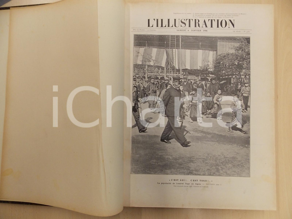 Giornale, rivista storica 1906 L ILLUSTRATION Raccolta numeri 6 gennaio  30 giugno VOLUME 1
