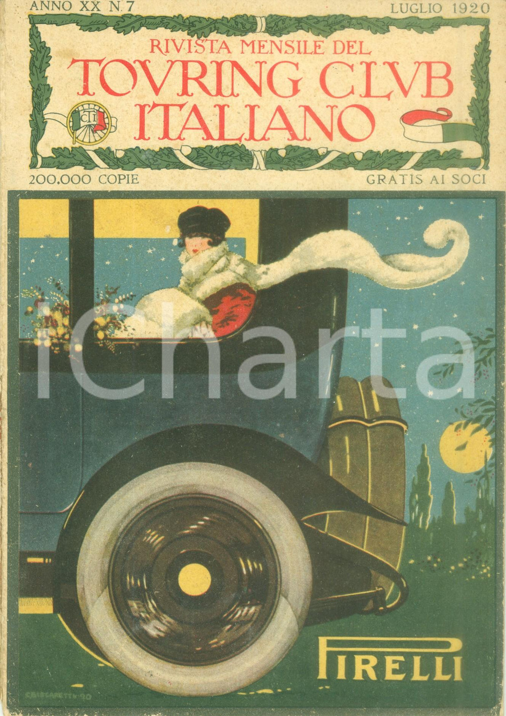 Giornale, rivista storica 1920 LE VIE D ITALIA TCI Il Monte LUCO di SPOLETO Anno XX n. 7 1
