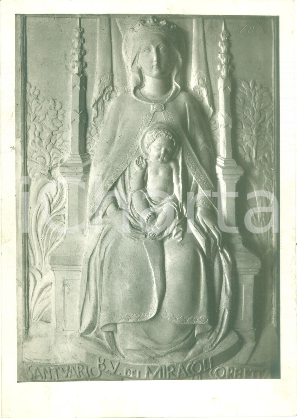 Fotografia d epoca originale 1950 ca CORBETTA MI Santuario Beata Vergine dei Miracoli Fotografia cm 16 x 22 1