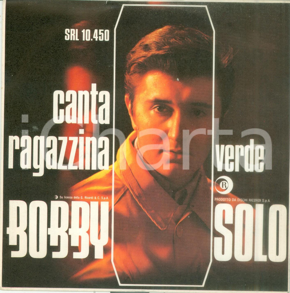 Oggetto da collezione cartaceo 1967 Bobby SOLO Canta ragazzina Vinile 45 giri RICORDI SRL 10450 1