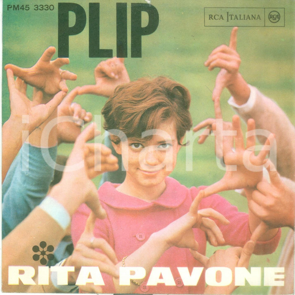 Oggetto da collezione cartaceo 1965 Rita PAVONE Plip Supercalifragistichespiralidoso Vinile 45 giri PM453330 1