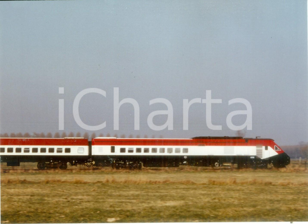 Fotografia d epoca originale 1975 ca EGITTO Treno passeggeri ANF INDUSTRIE in transito Fotografia 1