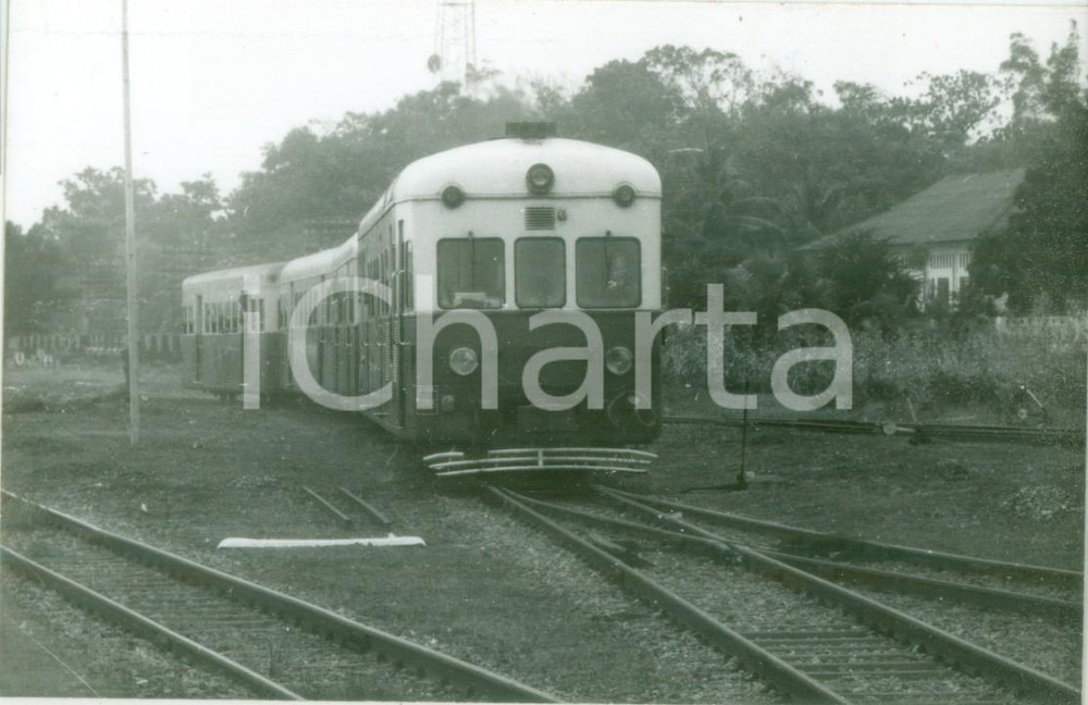 Fotografia d epoca originale 1960 ca NIGER Organisation Commune BENIN Chemins de Fer Treno per PARAKOU Foto 1