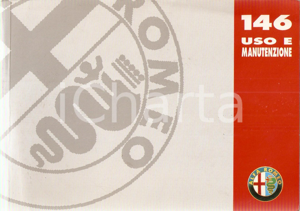Materiale pubblicitario d’epoca 1995 ALFA ROMEO Libretto uso e manutenzione ALFA 146  4Â° Edizione 1