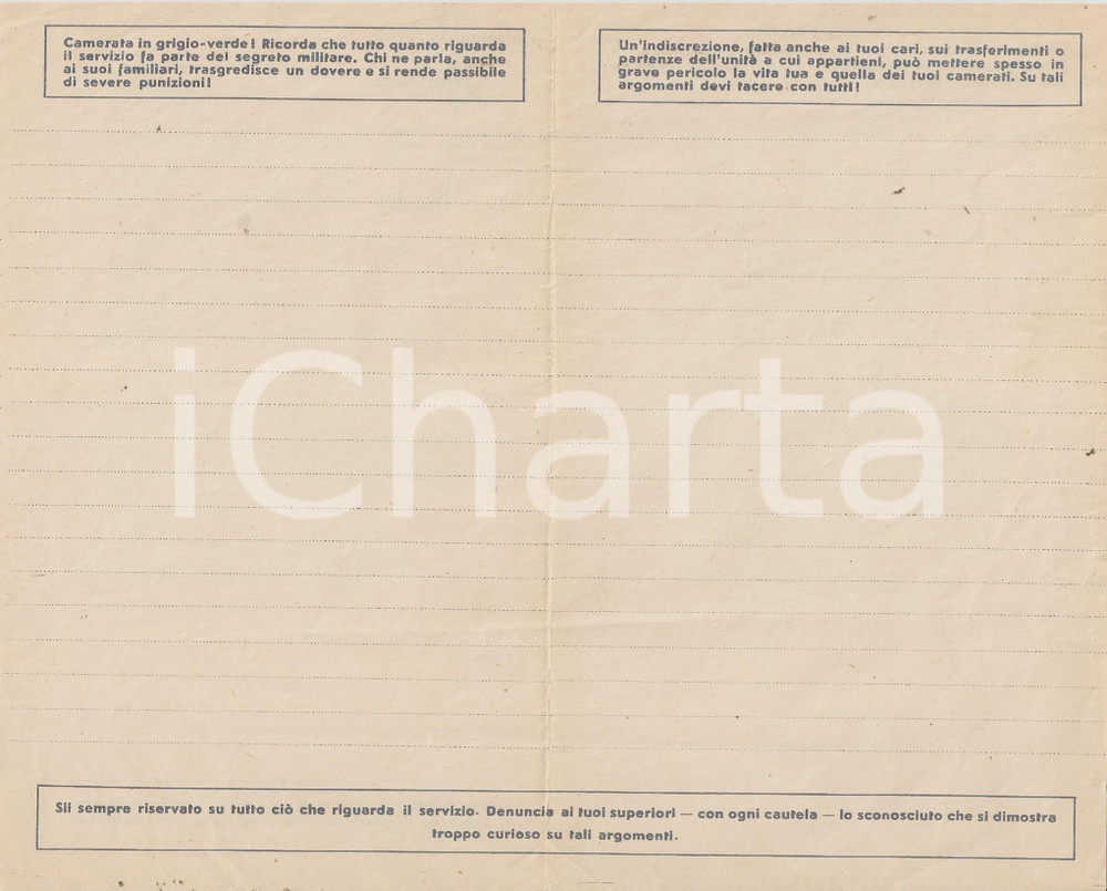 Documento originale, autentico 1935 ca PNF Dopolavoro Forze Armate Carta intestata 1