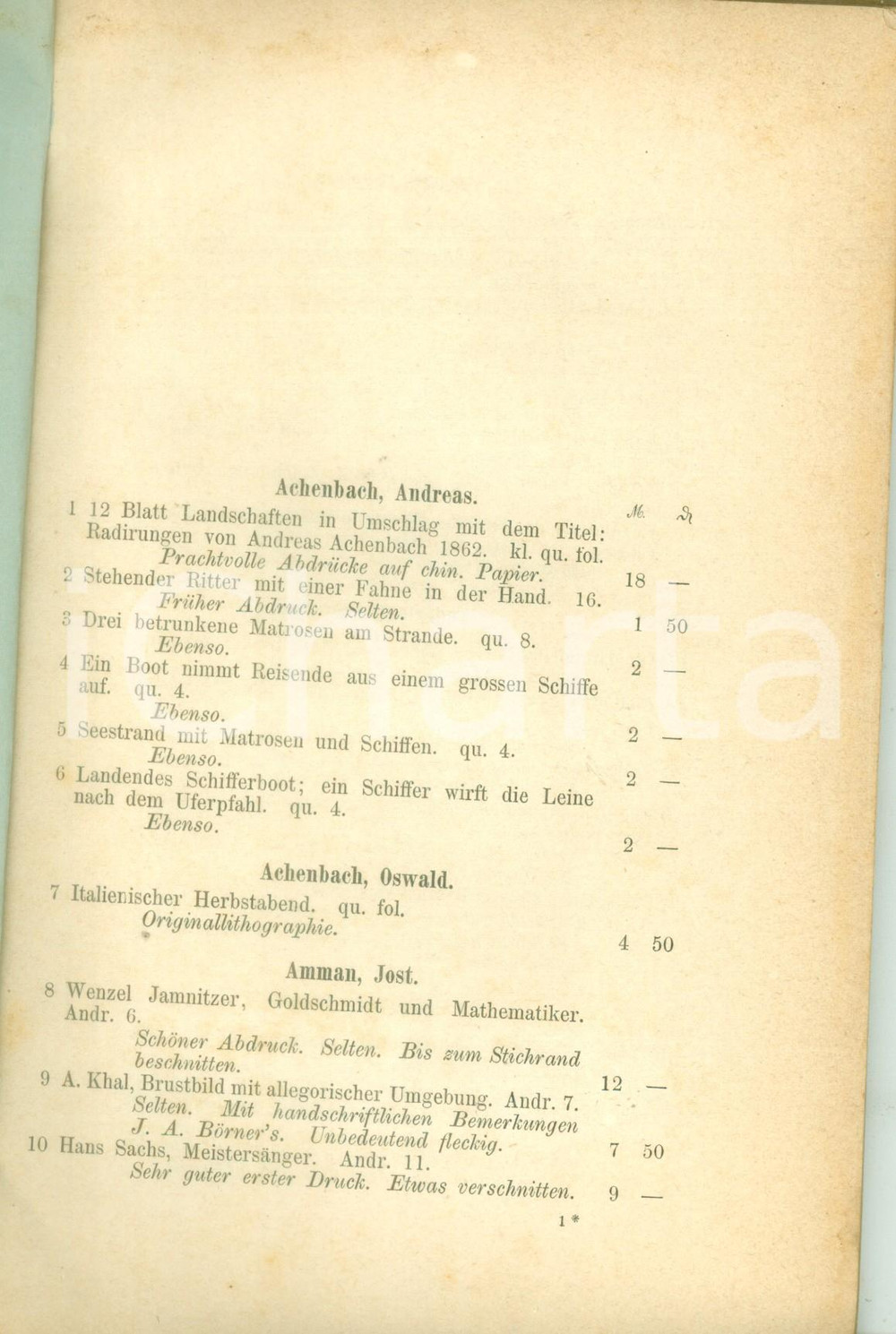 1890 ca LEIPZIG DE Catalogo antiquario Otto August SCHULZ schede bibliografiche