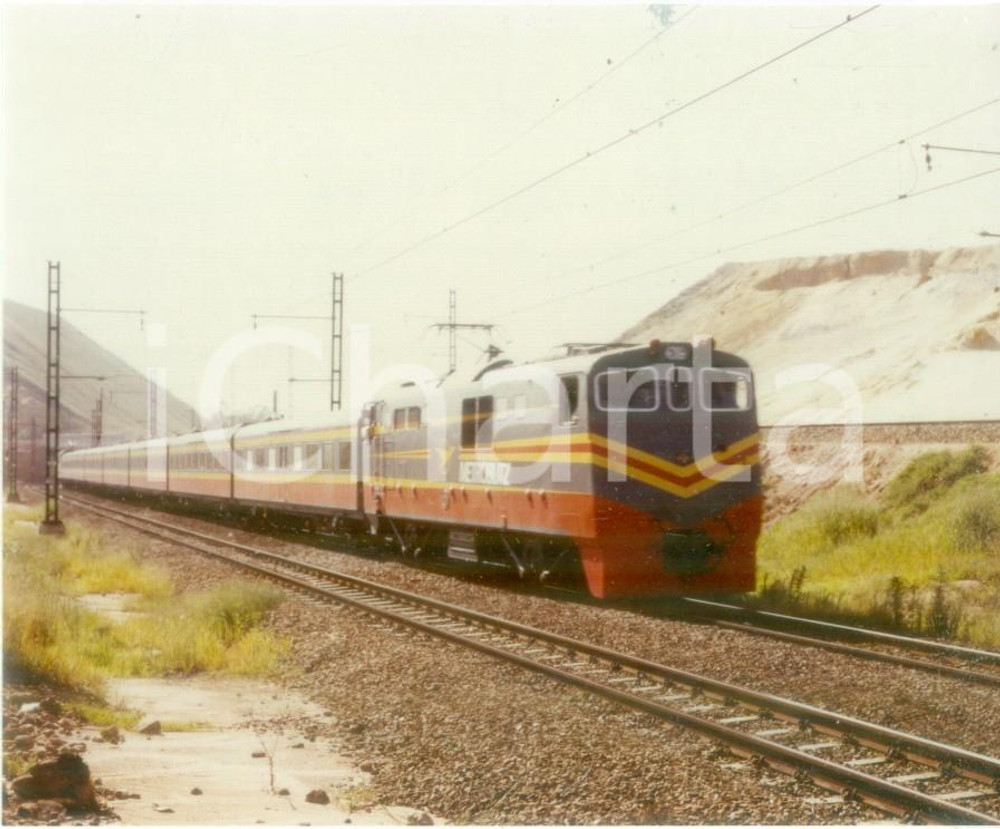 Fotografia d epoca originale 1975 ca SOUTH AFRICAN RAILWAYS Locomotiva alta velocitÃ  METRO BLITZ Fotografia 1