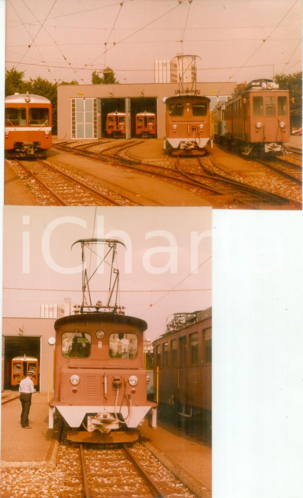 Fotografia d epoca originale 1975 ca SVIZZERA Ferrovie WYNENTAL UND SUHRENTALBAHN Locomotiva R Lotto 2 foto 1