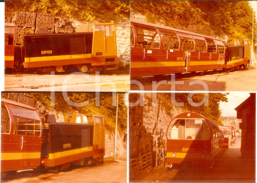 Fotografia d epoca originale 1975 ca SVIZZERA Ferrovie BRIENZROTHORNBAHN Locomotiva 9 Lotto 4 fotografie 1