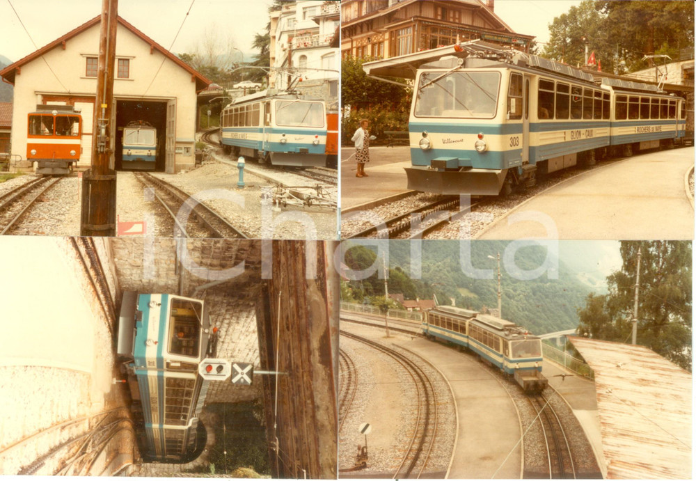 Fotografia d epoca originale 1984 SVIZZERA Ferrovia a cremagliera ROCHERS DE NAYE Locomotiva 303 Lotto 4 foto 1