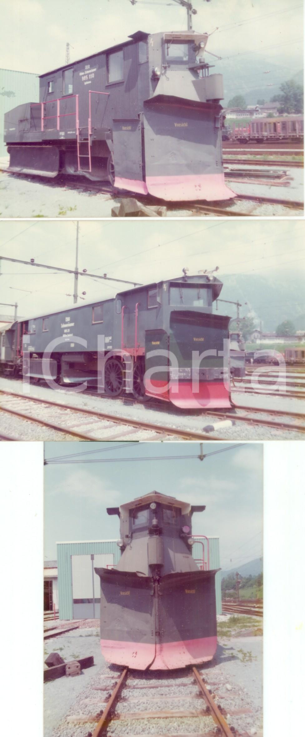 Fotografia d epoca originale 1975 AUSTRIA Oesterreichische Bundesbahnen Treno spazzaneve 985110 Lotto 3 foto 1