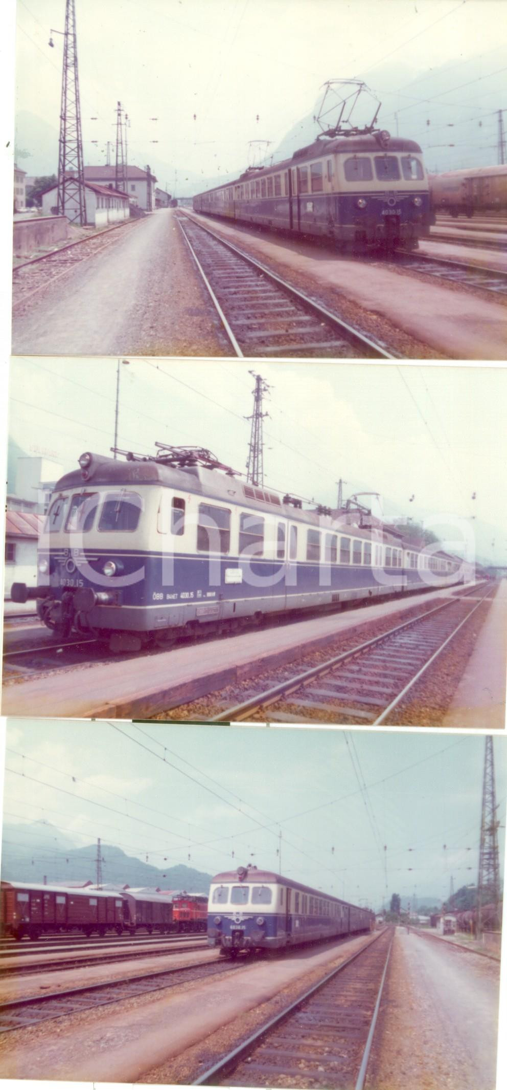 Fotografia d epoca originale 1975 ca AUSTRIA Oesterreichische Bundesbahnen Locomotiva 4030.15 Lotto 3 foto 1