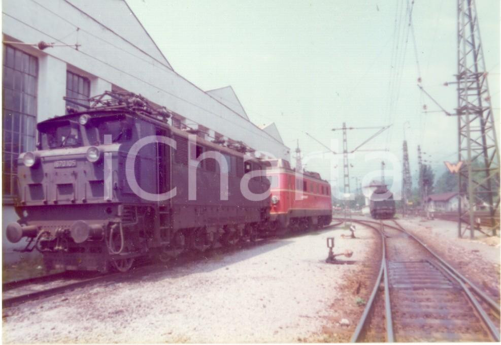 Fotografia d epoca originale 1975 ca AUSTRIA Oesterreichische Bundesbahnen Locomotiva 1670105 Fotografia 1