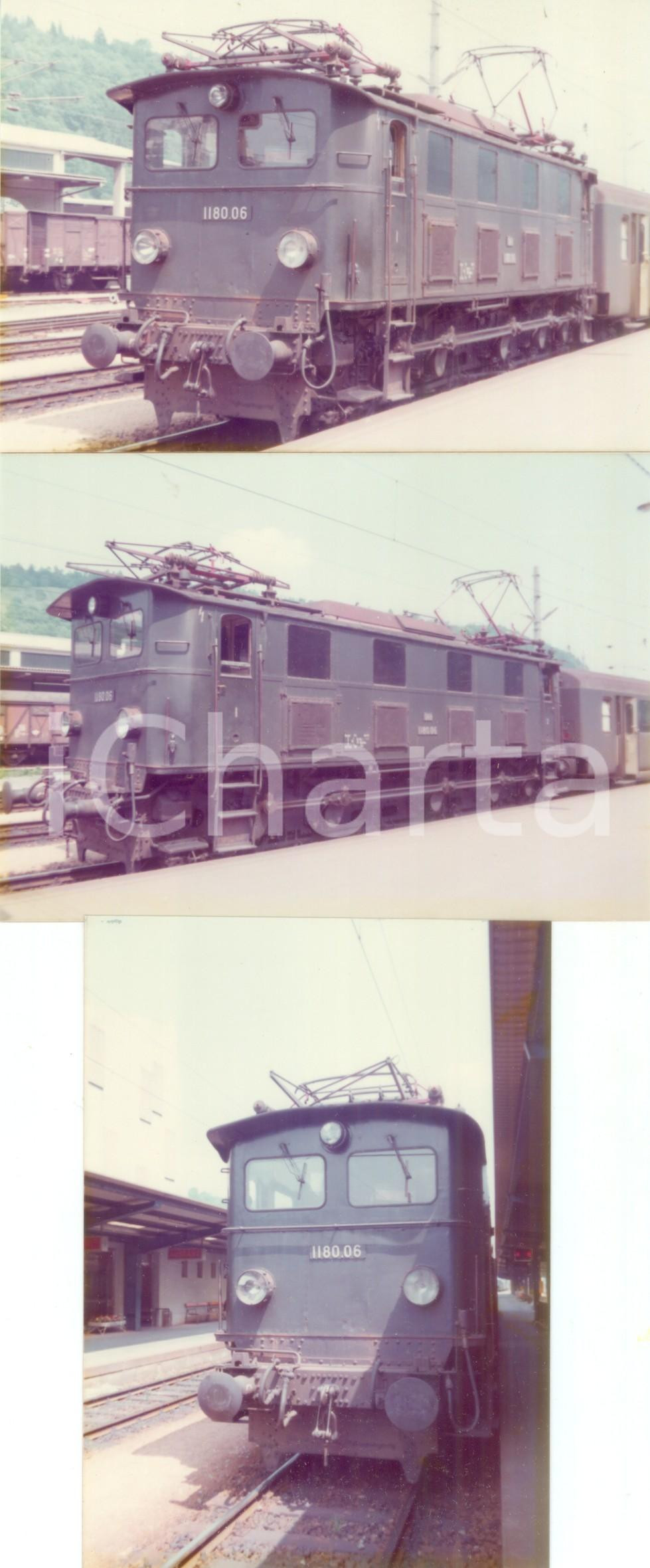 Fotografia d epoca originale 1975 ca AUSTRIA Oesterreichische Bundesbahnen Locomotiva 1180.06 Lotto 4 foto 1