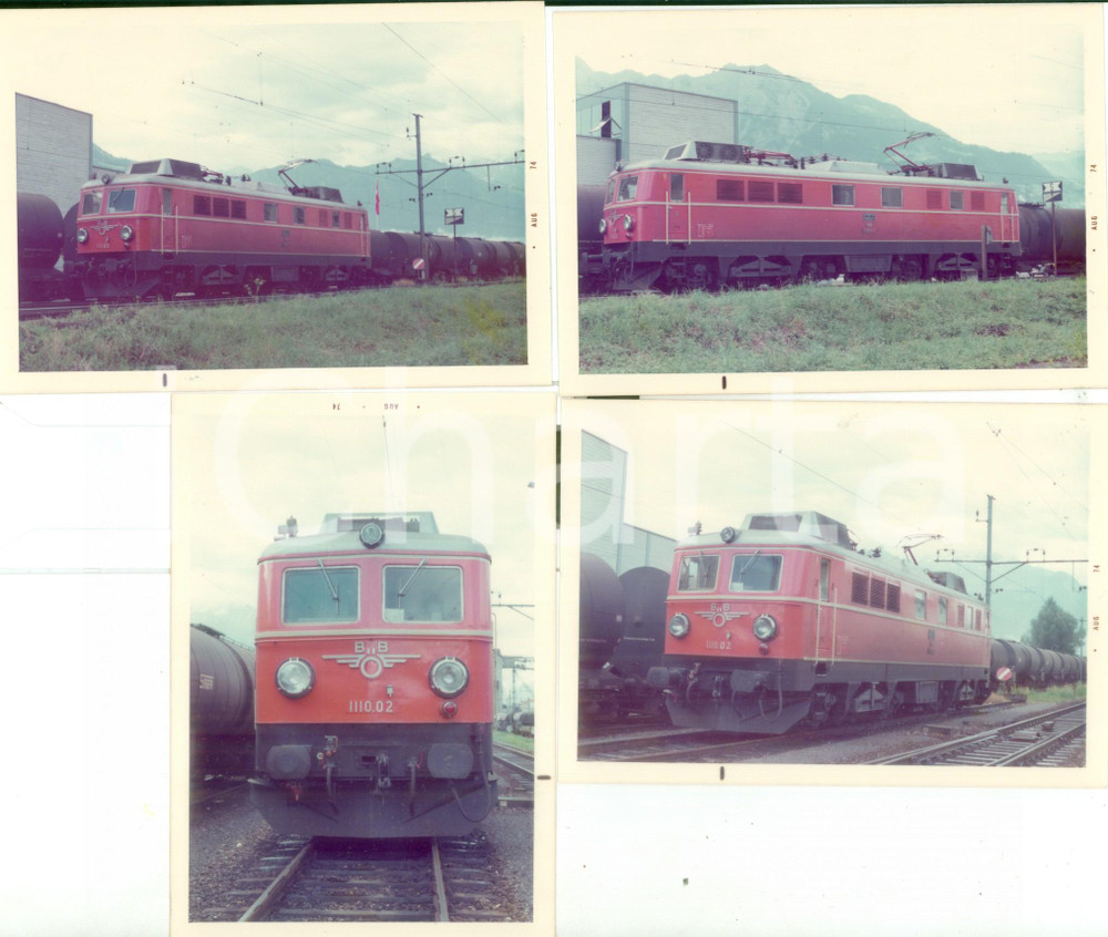 Fotografia d epoca originale 1974 AUSTRIA Oesterreichische Bundesbahnen Locomotiva 111002 Lotto 4 foto 1
