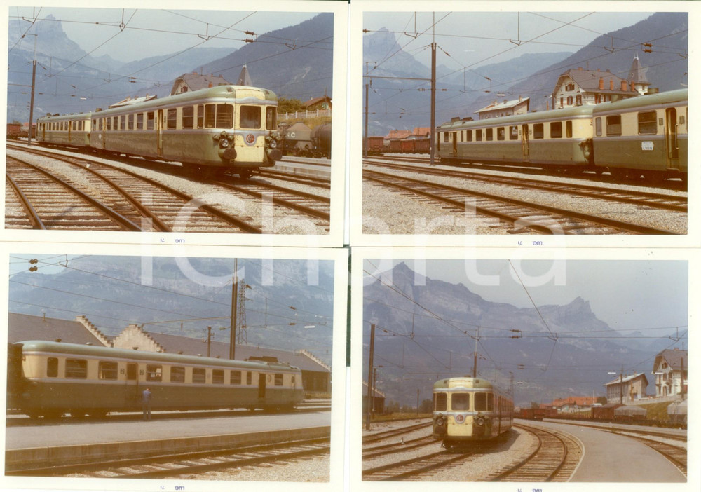 Fotografia d epoca originale 1971 FRANCE Ferrovie SNCF Locomotiva in manovra Lotto 4 fotografie 1