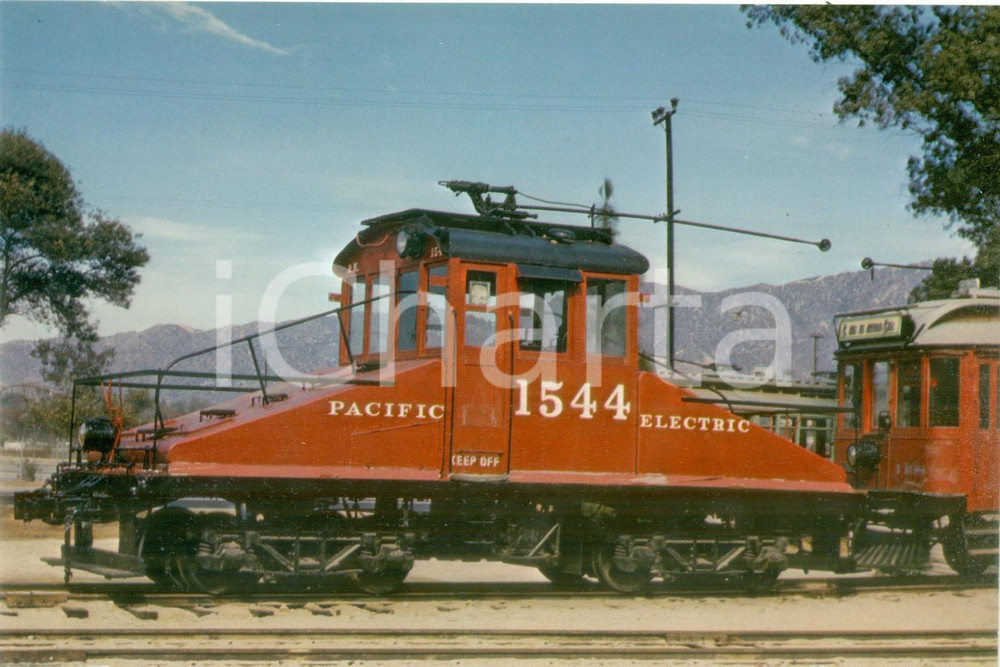 Fotografia d epoca originale 1972 PACIFIC ELECTRIC USA Locomotiva 1544 Fotografia seriale 1