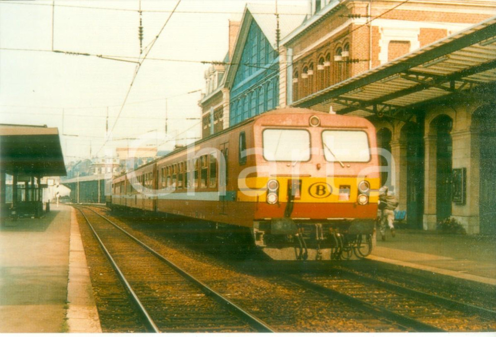 Fotografia d epoca originale 1975 ca BELGIO Ferrovie SNCB SociÃ©tÃ© Nationale Locomotiva B Fotografia 1