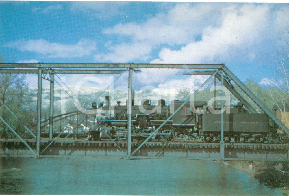 Fotografia d epoca originale 1972 VIRGINIA & TRUCKEE RAILWAY USA Locomotiva Fotografia seriale 1