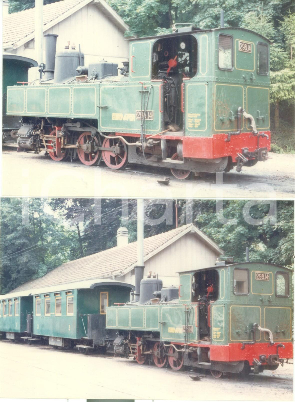 Fotografia d epoca originale 1975 ca SVIZZERA Ferrovie LSE Locomotova EUROVAPOR 298.14 Lotto 2 fotografie 1