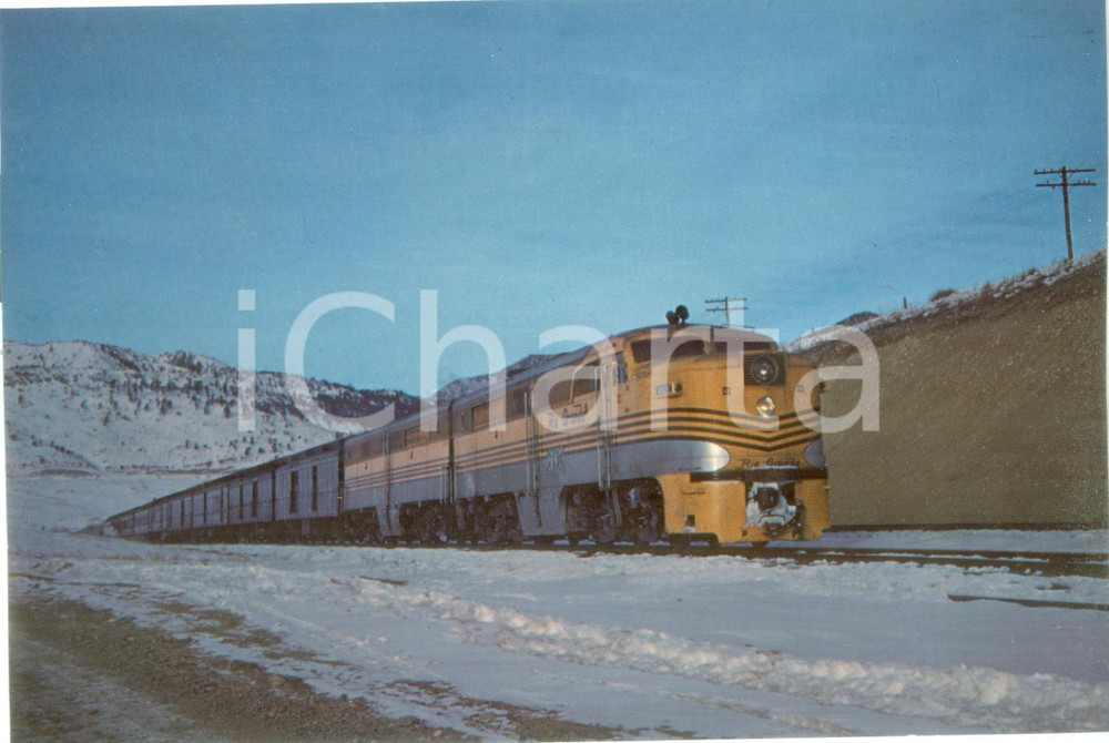 Fotografia d epoca originale 1972 THE DENVER & RIO GRANDE WESTERN RAILROAD USA Locomotiva Foto seriale 1