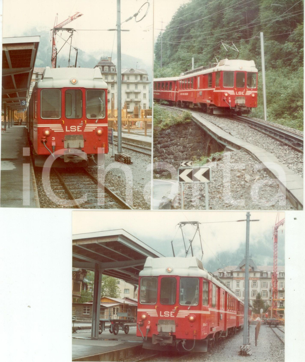 Fotografia d epoca originale 1975 ca SVIZZERA LSE LuzernStansEngelbergBahn Locomotiva 3 Lotto 3 foto 1