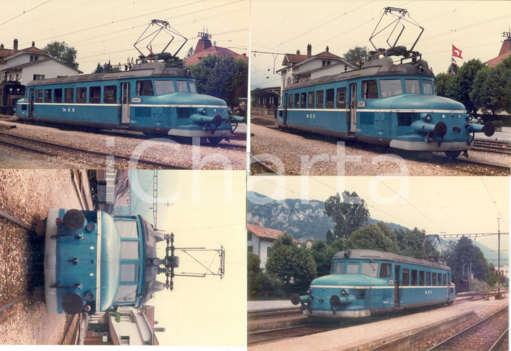 1975 ca SVIZZERA Oensingen-Balstahl-Bahn Locomotiva OeBB Fotografia