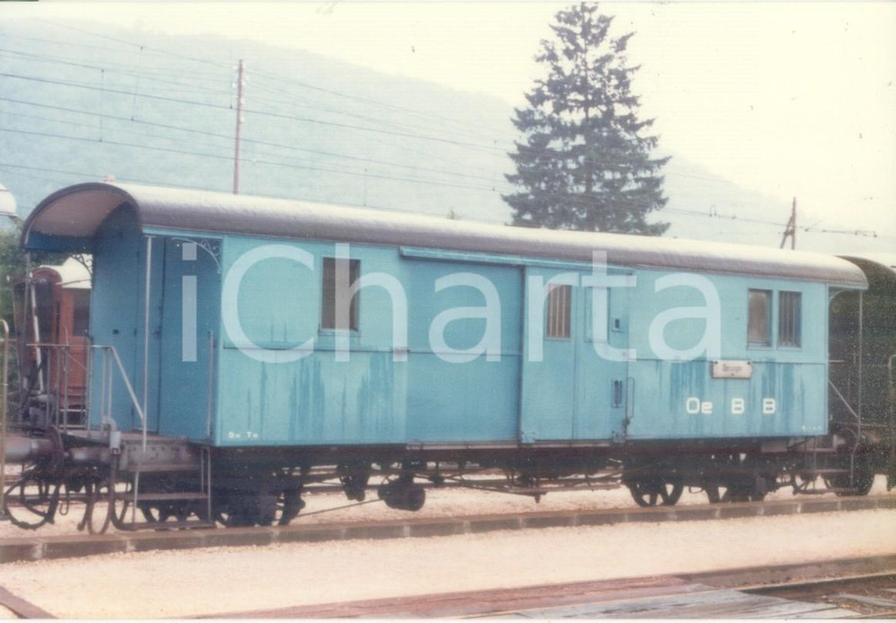 Fotografia d epoca originale 1975 ca SVIZZERA OensingenBalstahlBahn Vagone merci Fotografia cm 15 x 10 1