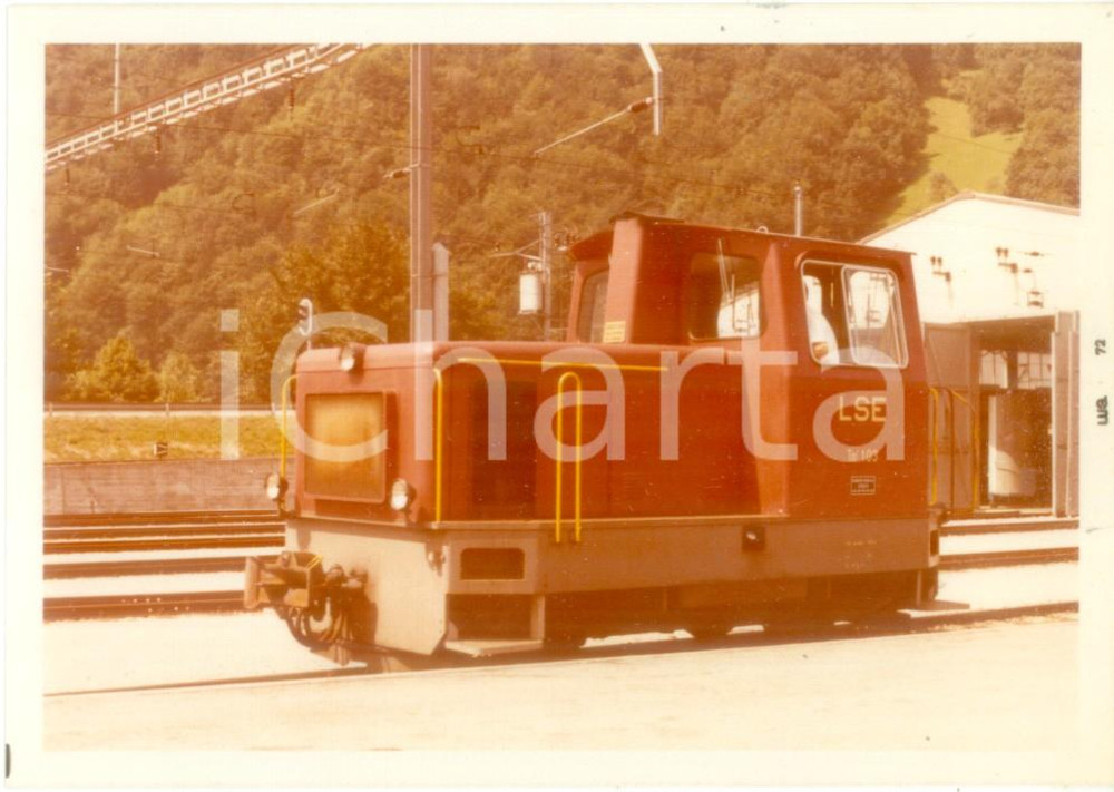 Fotografia d epoca originale 1972 SVIZZERA Ferrovia LSE LuzernStansEngelbergBahn Locomotiva Tm 103 Foto 1