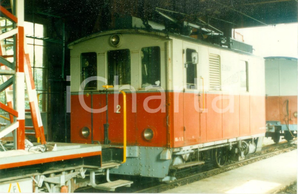 Fotografia d epoca originale 1980 ca SVIZZERA Ferrovia VEVEYBLONAYLES PLEIADES CEV Locomotiva 2 Fotografia 1