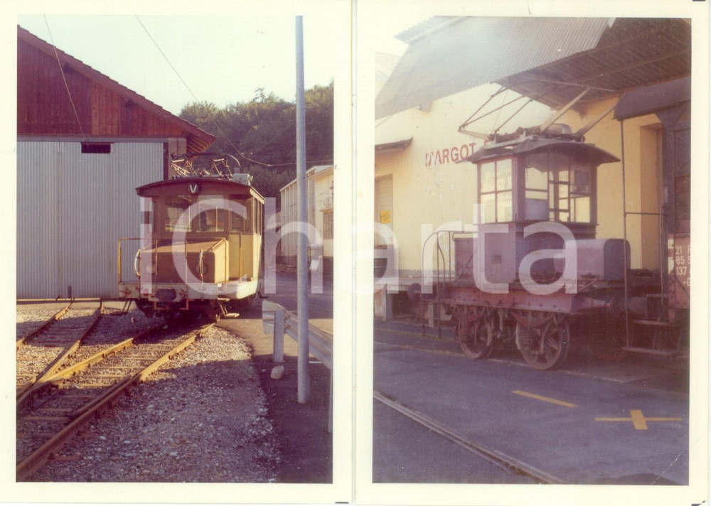 Fotografia d epoca originale 1973 SVIZZERA Ferrovia VEVEYBLONAYLES PLEIADES CEV Locomotive Lotto 2 foto 1
