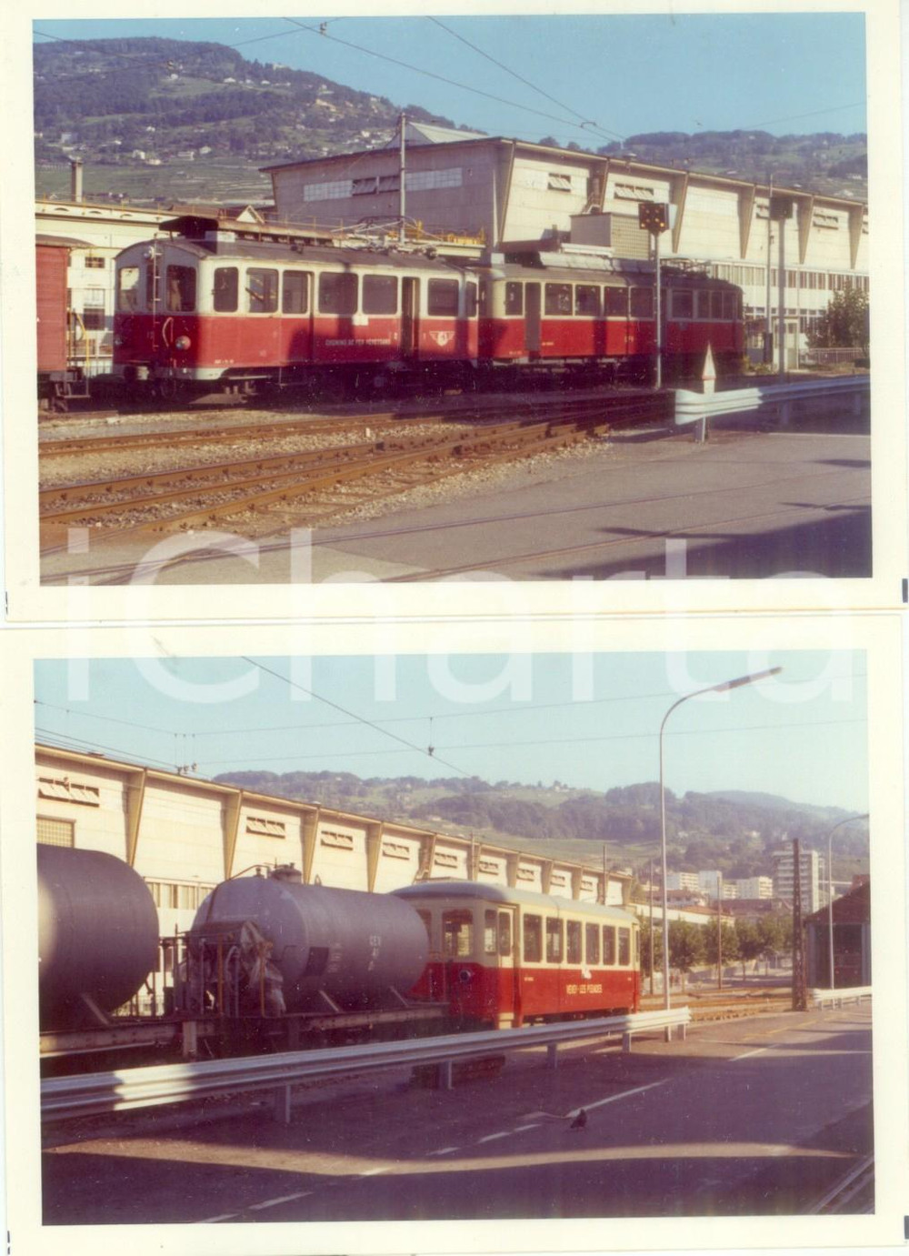 Fotografia d epoca originale 1973 SVIZZERA Ferrovia VEVEYBLONAYLES PLEIADES CEV Locomotiva 12 Lotto 2 foto 1