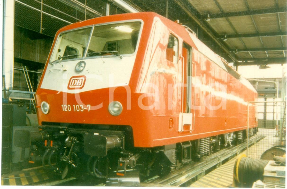 Fotografia d epoca originale 1975 ca GERMANIA FEDERALE Ferrovia DB 120 1037 Fotografia 1