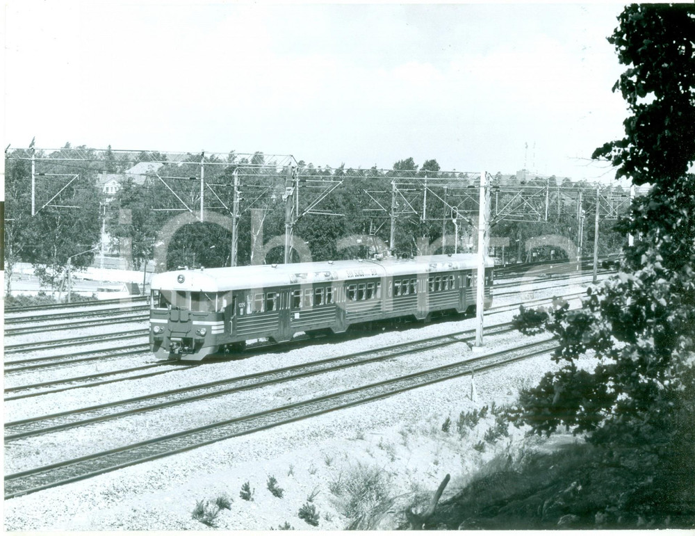 Fotografia d epoca originale 1975 ca FINLANDIA VRYHTYMA OY Locomotiva 6220 Fotografia seriale 1