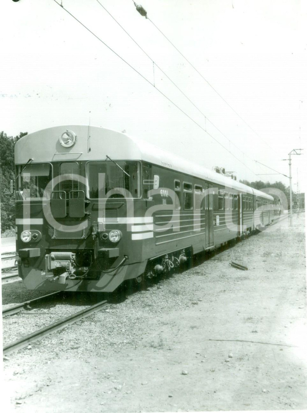 Fotografia d epoca originale 1975 ca FINLANDIA VRYHTYMA OY Locomotiva elettrica Sv 1 6001 Fotografia 1