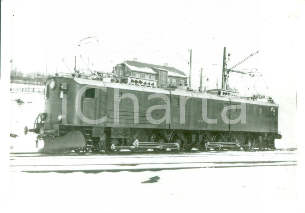 Fotografia d epoca originale 1970 ca SCANDINAVIA FERROVIE OFOTBANEN Locomotiva L1490 EL 4 Fotografia 1