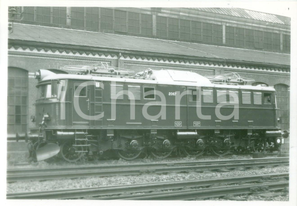 Fotografia d epoca originale 1970 ca SCANDINAVIA FERROVIE AEG Federtopf Antrieb Locomotiva EL 8 2067 Foto 1