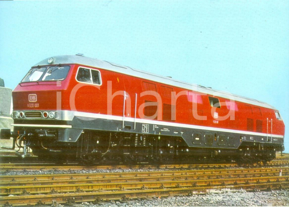 Cartolina originale da collezione 1980 ca ca SVIZZERA Ferrovie SBB CFF FFS Locomotiva V 320 1962 Cartolina FG NV 1