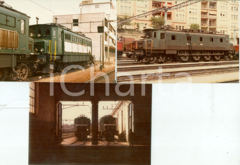 Fotografia d epoca originale 1984 SVIZZERA Ferrovia del BRUNIG SBB CFF FFS Locomotiva 10981 Lotto 3 foto 1