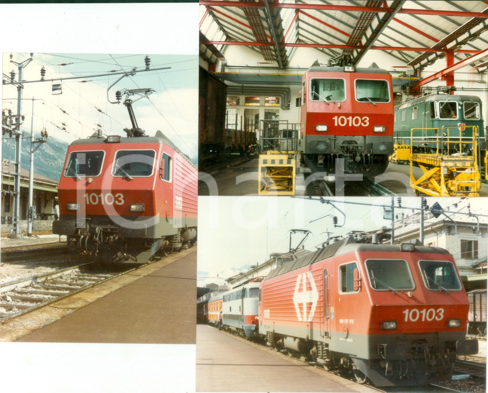 Fotografia d epoca originale 1984 SVIZZERA Ferrovia del BRUNIG SBB CFF FFS Locomotive 10103 Lotto 4 foto 1