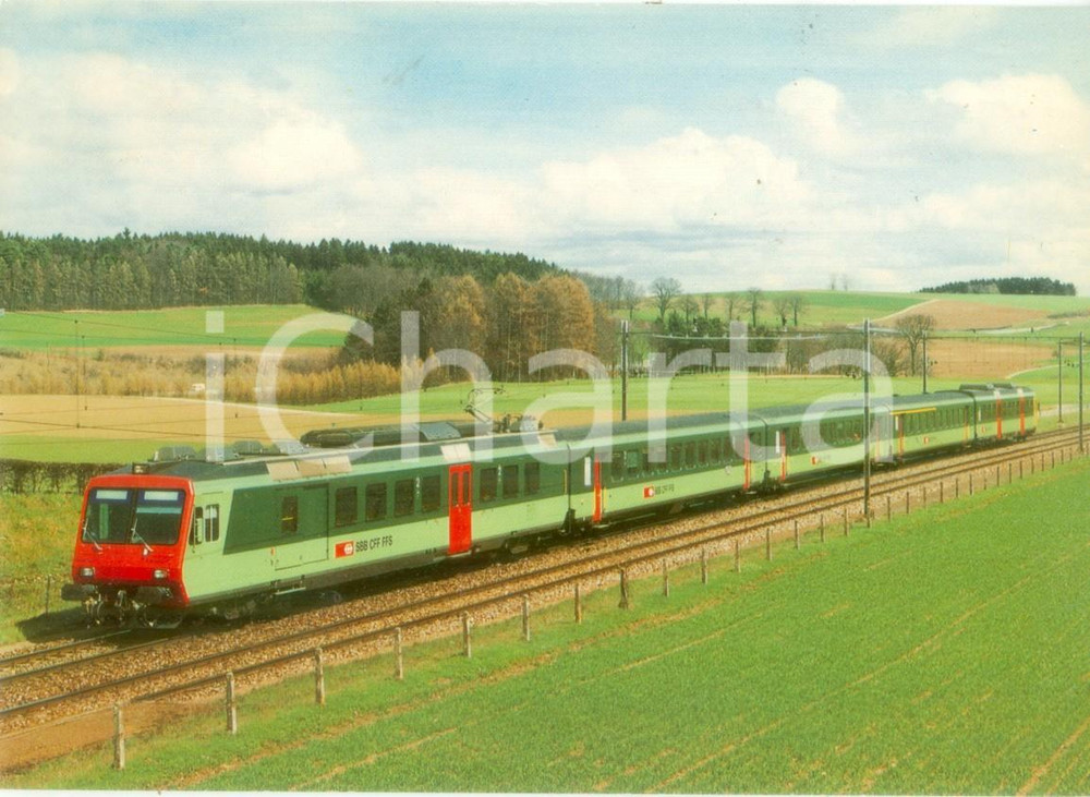 Cartolina originale da collezione 1984 SVIZZERA Pendelzug MUNSINGEN RBDe 4/4 2102 Cartolina FG NV 1
