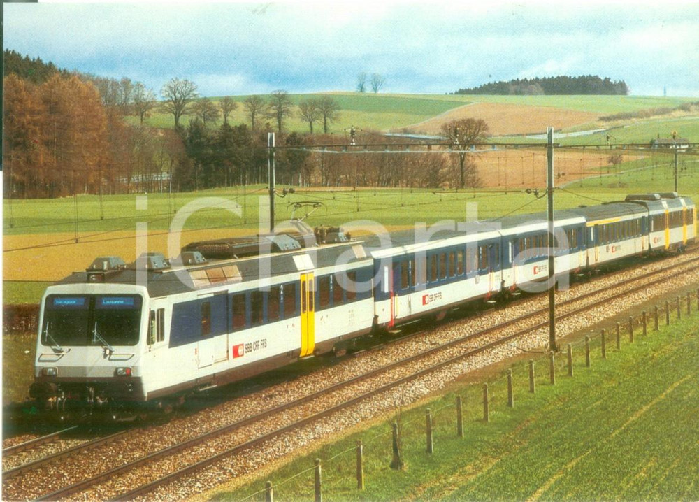 Cartolina originale da collezione 1984 SVIZZERA Pendelzug SEMPACH  NEUENKIRCH RBDe 4/4 2102 Cartolina FG NV 1