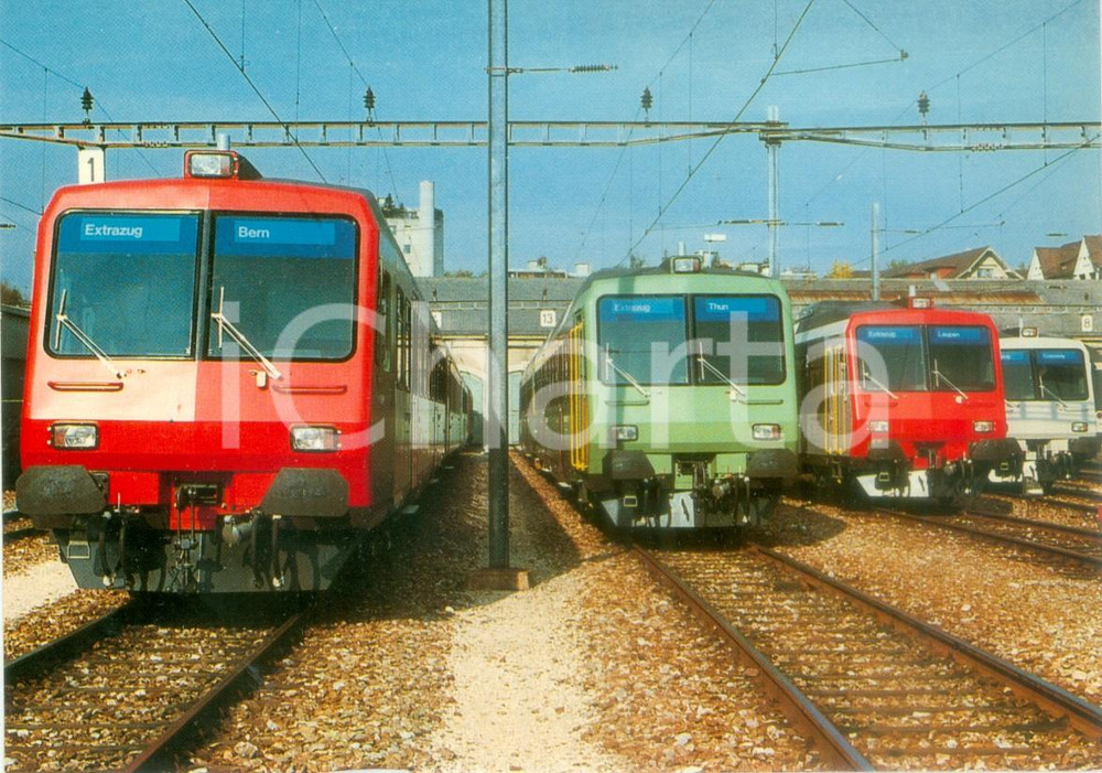 Cartolina originale da collezione 1975 ca BERNA SVIZZERA Pendelzuge RBDe 4/4 + Bt Cartolina FG NV 1