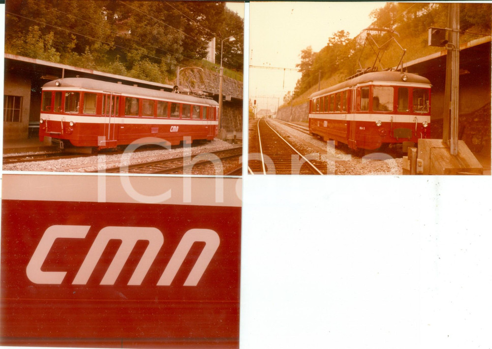 Fotografia d epoca originale 1975 ca LES BRENETS Chemins Montagnes NeuchÃ¢teloises Locomotiva Lotto 3 foto 1